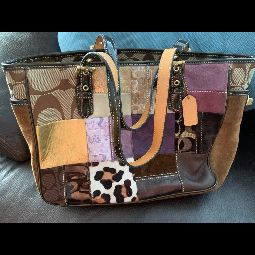 Vintage Coach Patchwork Purse